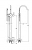 Фото напольный смеситель cezares eco eco-vdp-01
