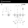 Фото смеситель на борт ванны whitecross y y1232bl, цвет: черный