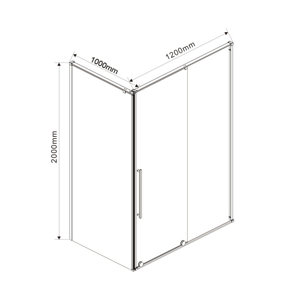 Фото душевой уголок vincea arno 120x100 см vsr-1a1012cl