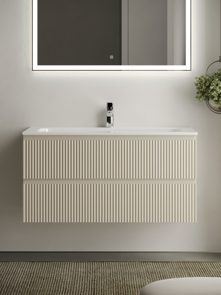 Фото тумба под раковину sancos snob r 100 см, цвет: beige soft  snr100ce