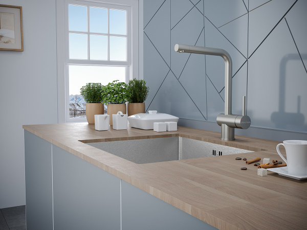Фото смеситель для кухни paulmark spring sp212067-ss