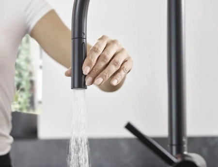 Фото смеситель для кухонной мойки hansgrohe talis classic 72800670