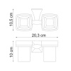 Фото подстаканник двойной wasserkraft wern k-2528d