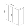 Фото душевой уголок vincea garda 180x80 см vsr-1g28018cl