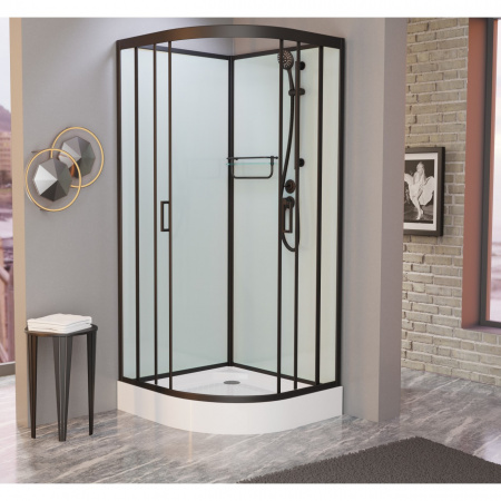 Фото душевая кабина душевая кабина frank f408 black 80x80 см 800004