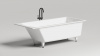 Ванна из искусственного камня Salini Cascata 180x80 см 104223M матовая