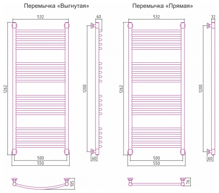 Фото водяной полотенцесушитель сунержа богема+ 190x50 см 00-0220-1950