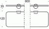 Фото полка подвесная colombo design plus w4916