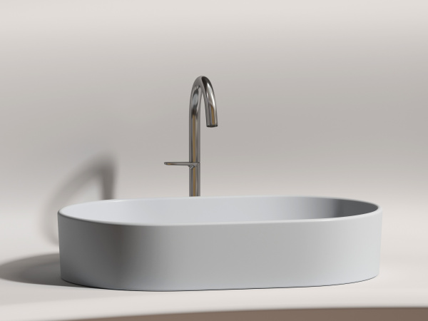 Фото раковина накладная ceramicanova element 60.8 см, цвет: серый cn6048msg