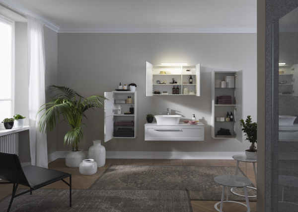 Фото тумба с раковиной kolpa-san blanche 110 см, цвет: антрацит ob 110ant