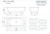 Фото ванна из искусственного камня esse patmos 170x85 см epat1700