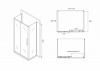 Фото душевое ограждение abber schwarzer diamant 130x90 см ag30130bh-s90b-s90b