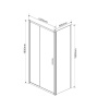 Фото душевой уголок vincea garda 100x80 см vsr-1g8010ch