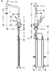 Фото смеситель для кухонной мойки hansgrohe metris 73801800