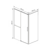 Фото душевое ограждение vincea slim soft 100x140 см  vsr-1ss1014cl