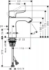 Фото смеситель для раковины hansgrohe metris 31121000