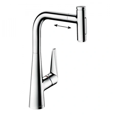 Фото смеситель для кухонной мойки hansgrohe talis select 73867000