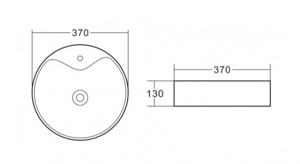 Фото раковина belbagno 37 см bb1400