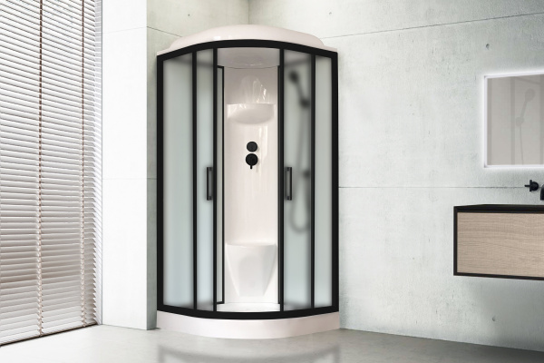 Фото душевая кабина royal bath нк rb90hk6-wc-bl  90x90 см