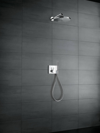 Фото верхний душ с держателем hansgrohe raindance select s 300 2jet 27378400