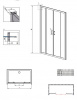 Фото душевая дверь radaway premium plus dwd 140 см 33353-01-01n