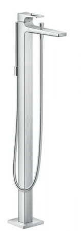Фото напольный смеситель для ванны hansgrohe metropol 74532000