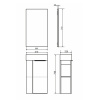 Фото тумба с раковиной comforty матэ 41 см 00-00015325