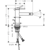 Фото смеситель для биде hansgrohe tecturis s 73201140