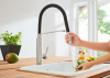 Фото смеситель для кухни grohe concetto new 31491dc0, цвет: сталь