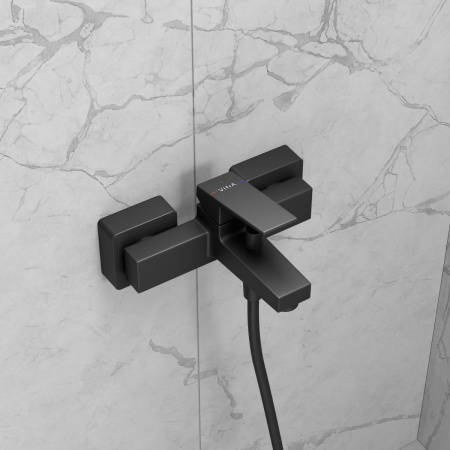 Фото смесители для ванны vitra minimax square a4352036exp цвет черный