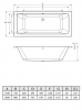 Фото акриловая ванна c-bath fortuna 170x75 см cbq017001