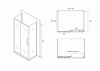 Фото душевое ограждение abber schwarzer diamant 100x70 см ag30100bh-s70b-s70b