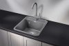 Кухонная мойка Granula 42 см 4202, ГРАФИТ