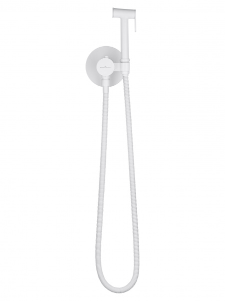 Фото встраиваемый термостатический смеситель с гигиеническим душем wonzon & woghand цвет: белый ww-88829909-mw