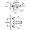 Фото смеситель для ванны grohe bauedge 23604001