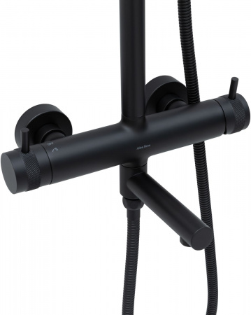 Фото душевая стойка allen brau priority 5.31a10-31 черный матовый