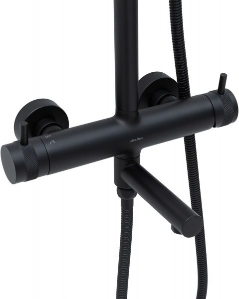 Фото душевая стойка allen brau priority 5.31a10-31 черный матовый