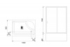 Фото душевое ограждение royal bath bp rb8100bp-c-r 100x80 см