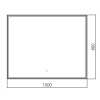 Фото зеркало abber see 100 см ag6108sxl-1.0