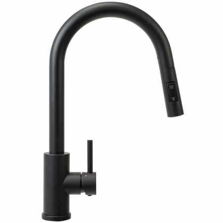 Фото смеситель для кухни rea fresh black mat rea-b9147