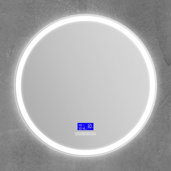 Фото зеркало с подсветкой belbagno 80 см spc-rng-800-led-tch-rad