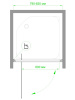 Фото душевая дверь royal bath hv rb80hv-c-ch 80 см