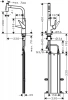 Фото смеситель для кухонной мойки hansgrohe talis select 73867000