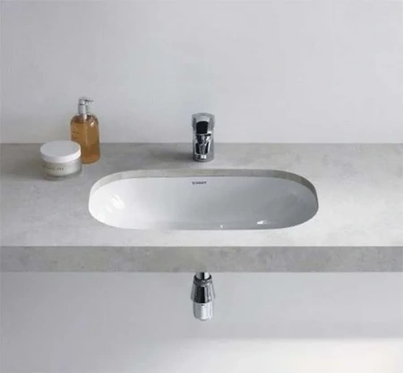Фото раковина встраиваемая снизу duravit d-code 56 см 338560000