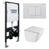 Унитаз с инсталляцией Abber Rechteck AC1220TC-AC0105-AC0120MW