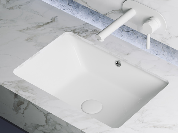 Фото раковина встраиваемая ceramicanova element 55 см, цвет: белый cn6045