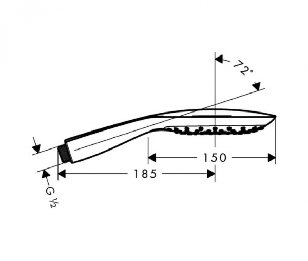 Фото душевая лейка hansgrohe raindance select e 150 3jet 26550400