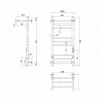 Фото электрический полотенцесушитель indigo line trinity 70/30 lсlte70-30pbrrt