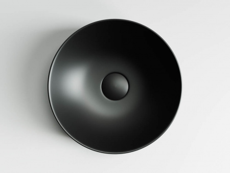 Фото раковина накладная ceramicanova element 35.5 см, цвет: черный cn6007