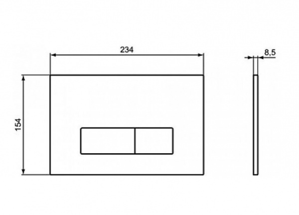 Фото клавиша смыва ideal standard oleas m2 r0121ac